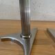 Art Deco candle holders, silver-plated cast iron.