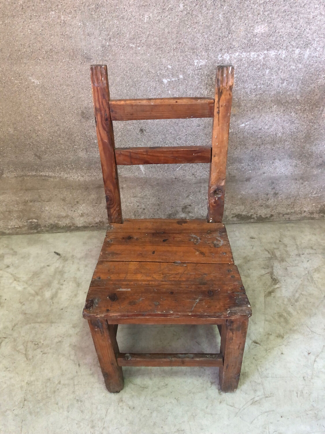 Old Savoyard chair folk art