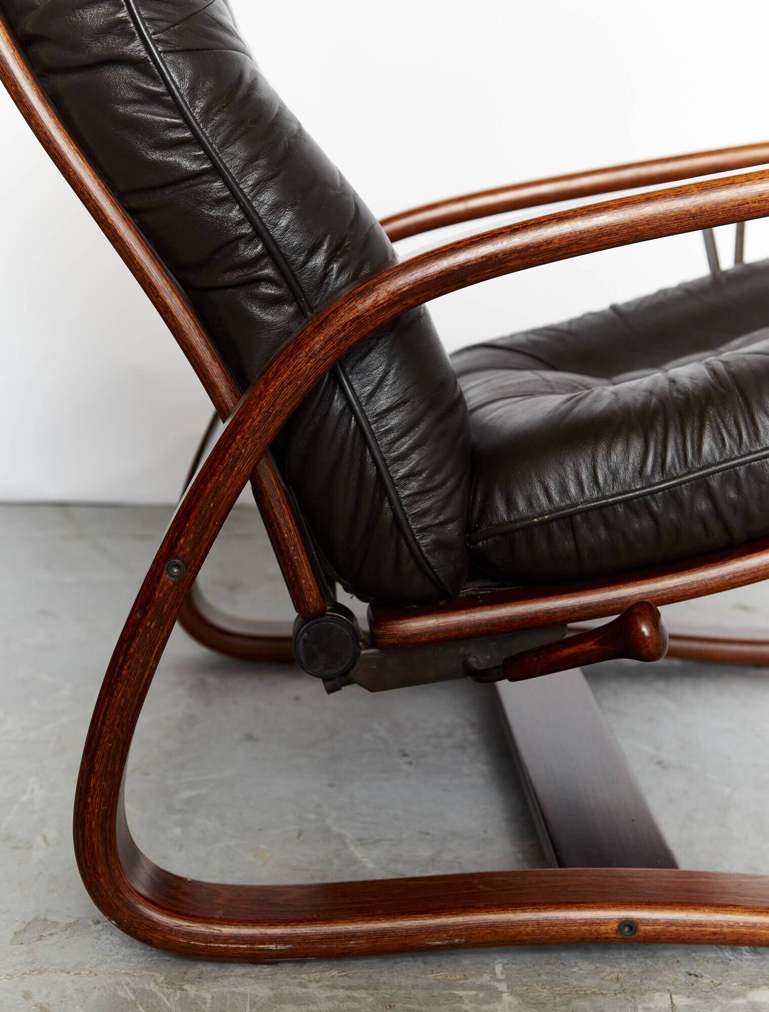 Fauteuil scandinave vintage avec ottoman par Arnt Lande pour Westnofa, anné