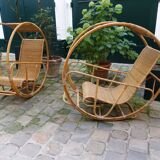 Circular Rocking Chair, MCM, 1960s, Italy