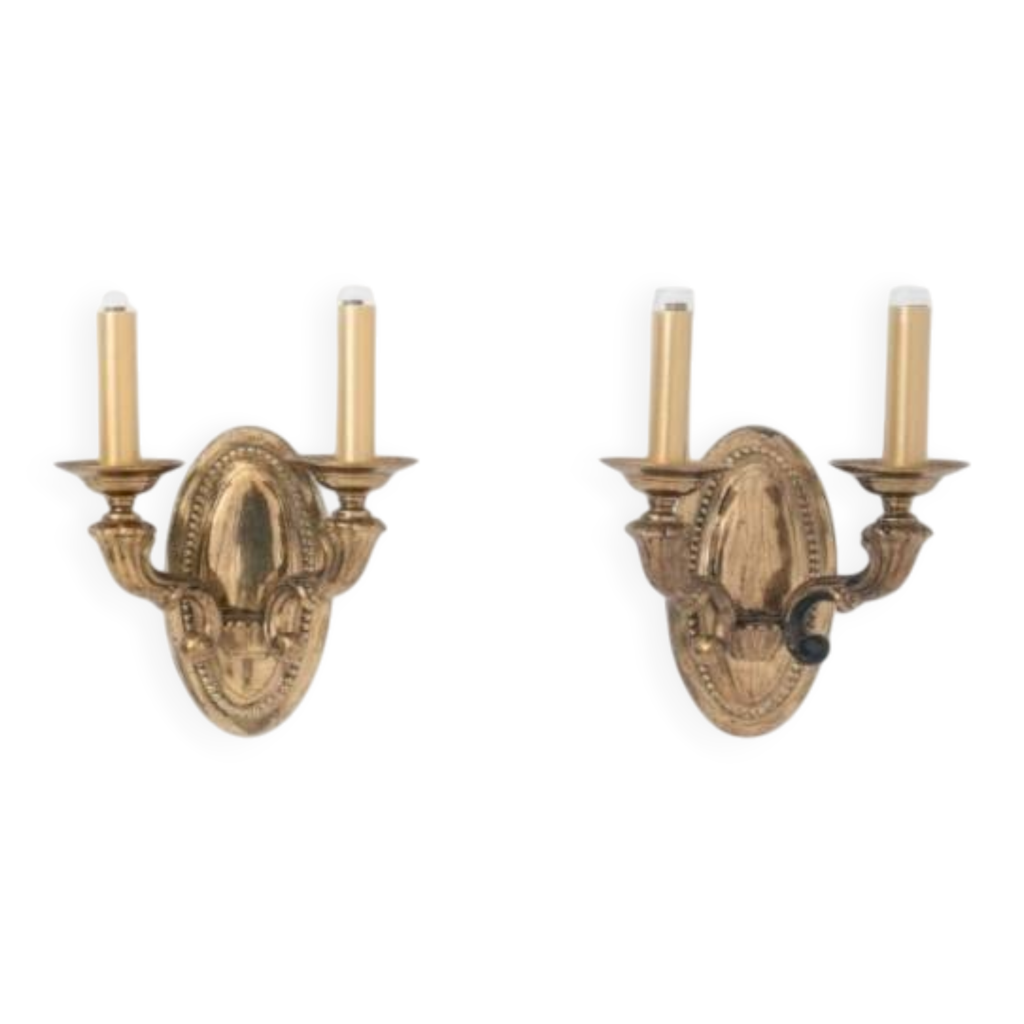 A pair of wall lamps, mid 20th century