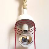 White and red 60s rise and fall suspension