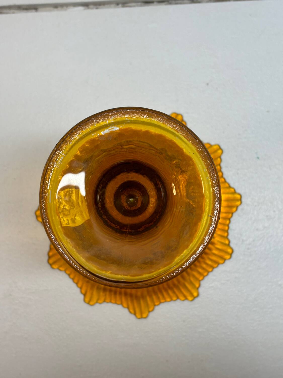 Amber Glass Cup