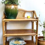 Rattan & cane side table - Very good condition