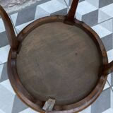 Round clover inlaid side coffee table