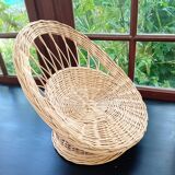 Fauteuil rotin enfant
