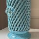 Woven ceramic vase