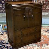 English Art Deco oak bar - 1930s