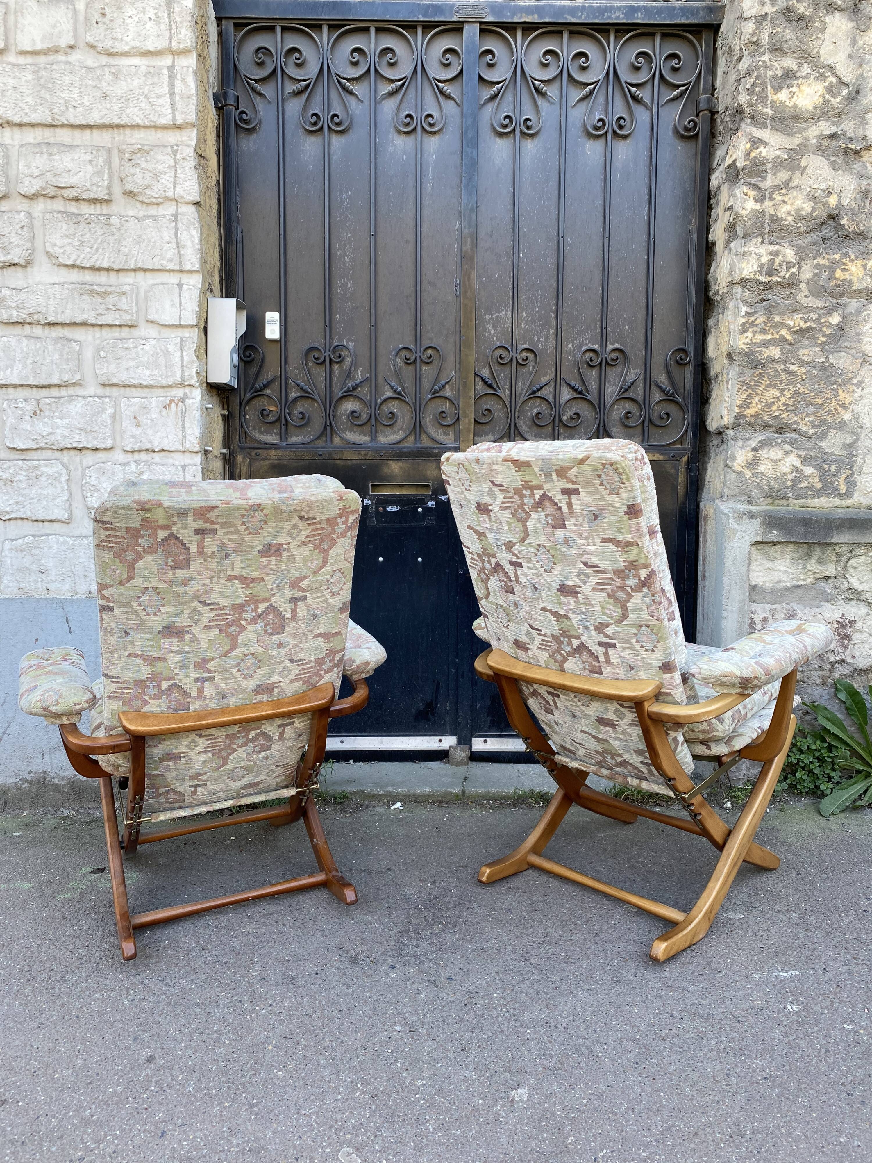 Pair of Polyconfort armchairs