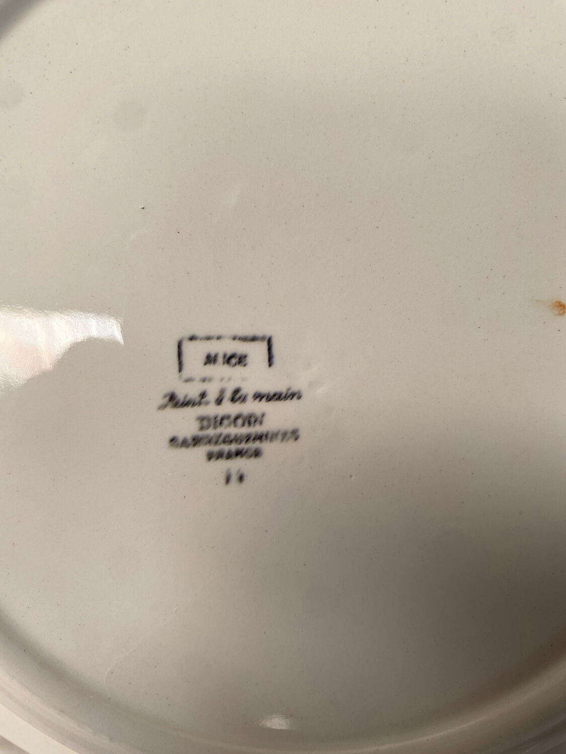 Serving dish Digoin Sarreguemines