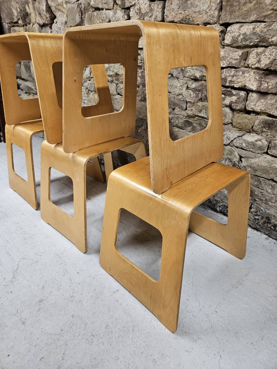Lot 5 tabourets Lisa Noringer pour Ikea 2000"