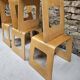 Lot 5 tabourets Lisa Noringer pour Ikea 2000"
