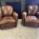 Paires de fauteuils club véritables