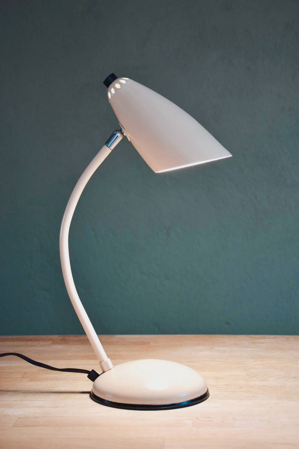 Lampe de bureau Space Age beige