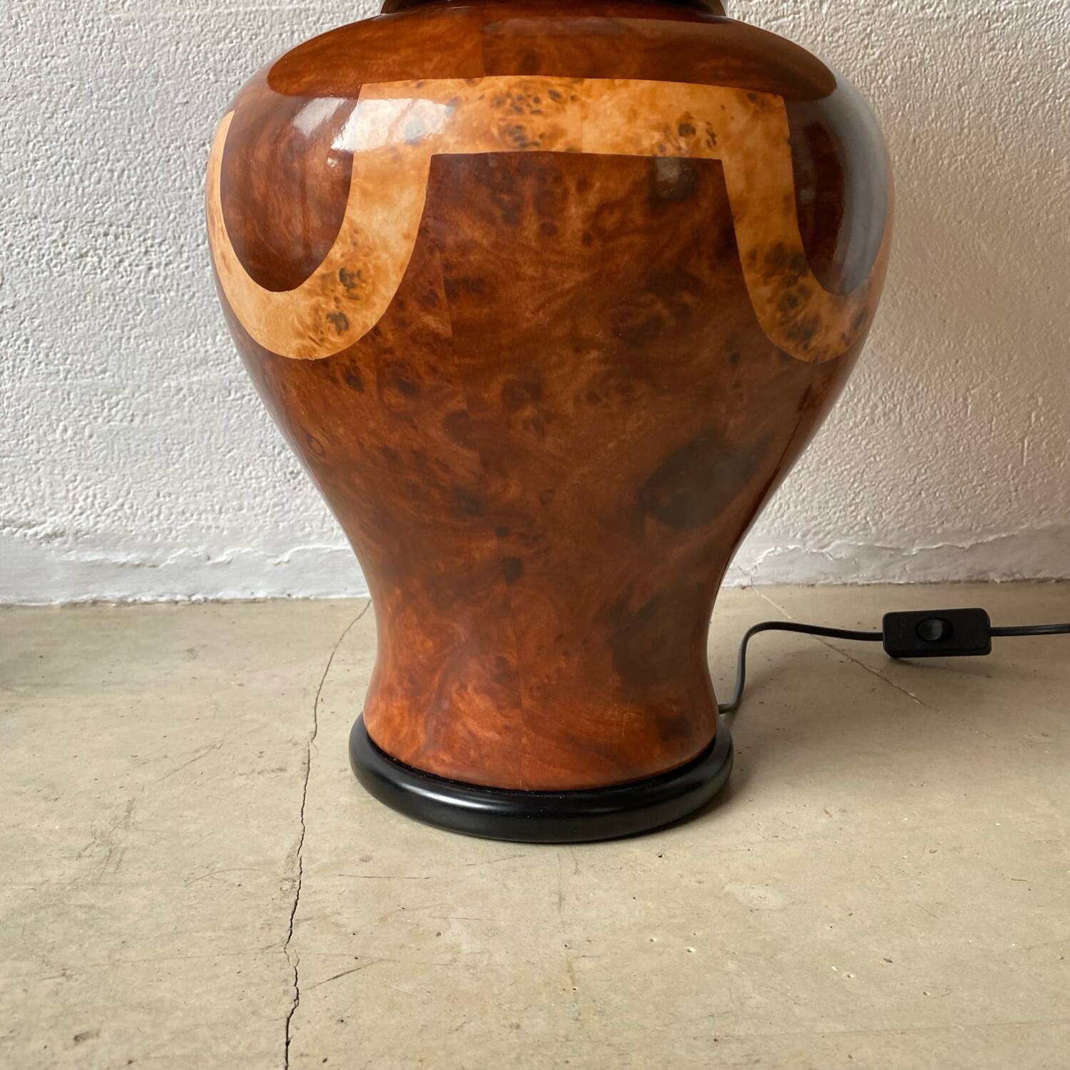 Lancel Paris ceramic living room lamp, 1980s / made in Italy