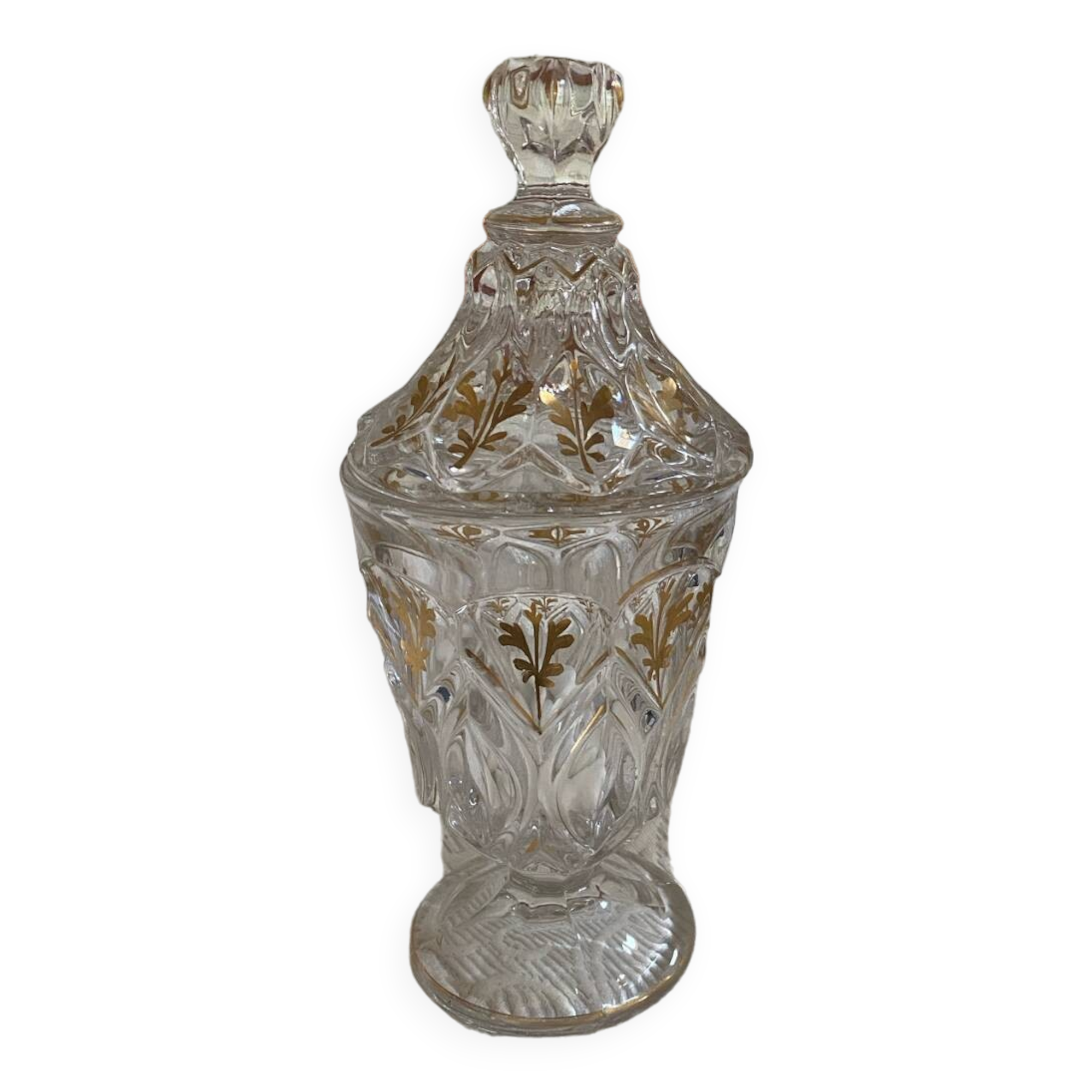 Drageoir ou bonbonnière en cristal ancien