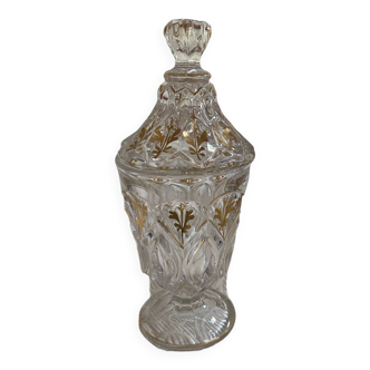Antique crystal candy box or sweet dish