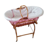 Couffin in rattan 60s