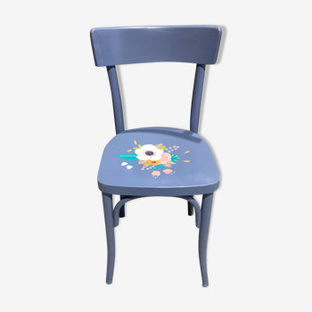 Blue bouquet chair