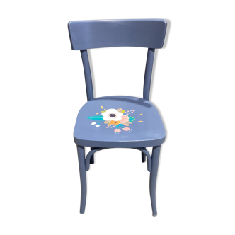 Blue bouquet chair