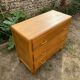 Vintage 1960s chest of drawers in blond beech