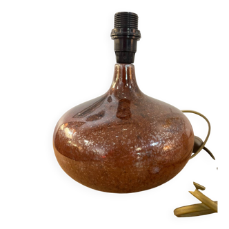 Glazed earthenware lamp base