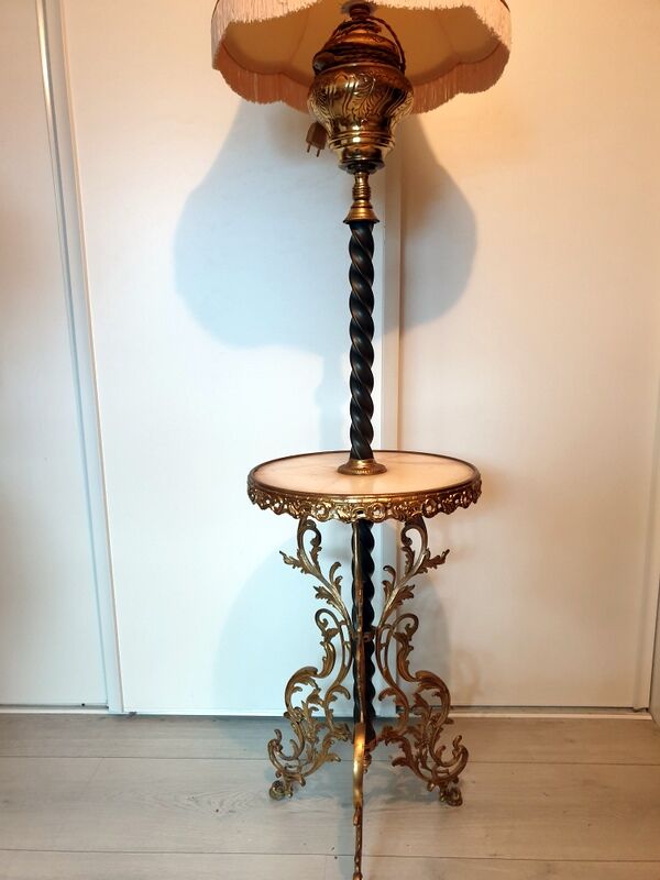 Bronze and onyx lamppost Napoleon III