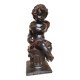 Sculpture en plâtre patiné - chérubin