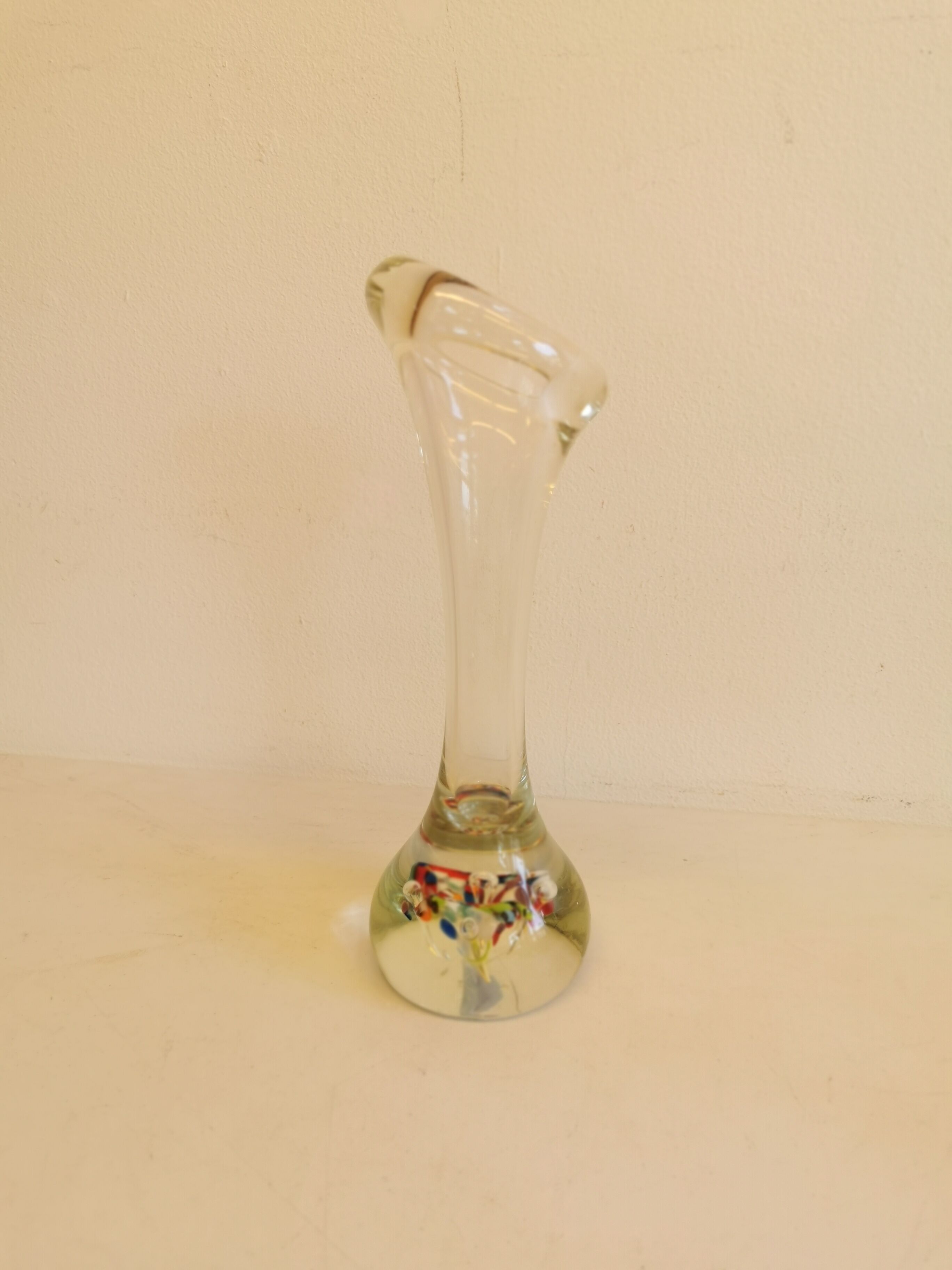 Rare bone vase from Danish Holmegaard Glassworks, probably made by chief designer Per Lütken.