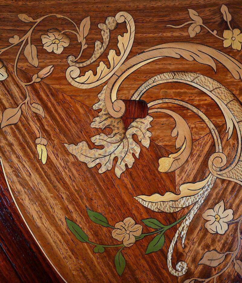 Small Folding Table in Mahogany, Napoléon III period – 2nd half of the 19th century