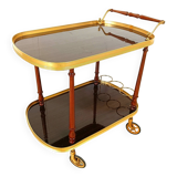 Desserte néoclassique en laiton, années 1960