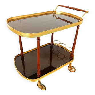 Neoclassical brass drinks  trolley, 1960s