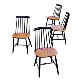 4 chaises Fanett circa 1965