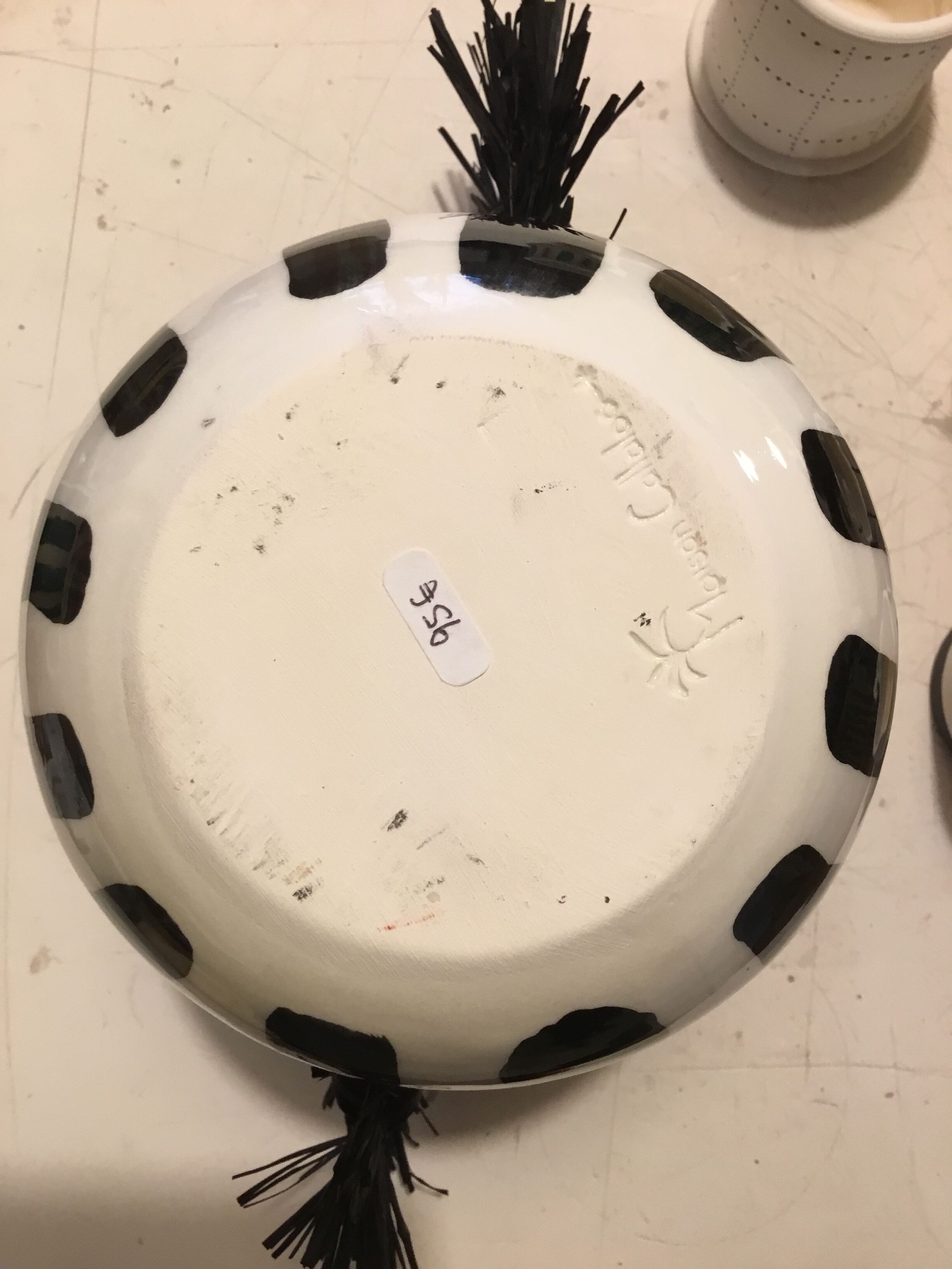 Hand-painted ceramic vase