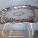 Tray in silver metal