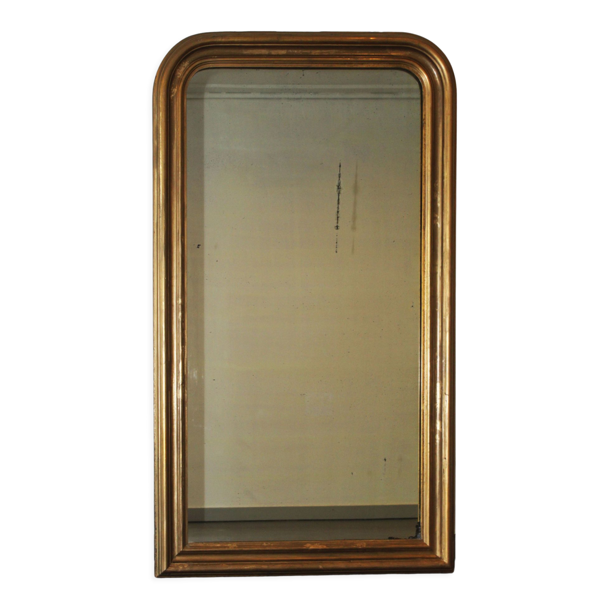 Louis Philippe mirror in gilded wood 150x90cm