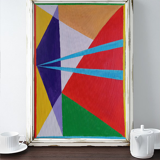 Geometric modernist painting