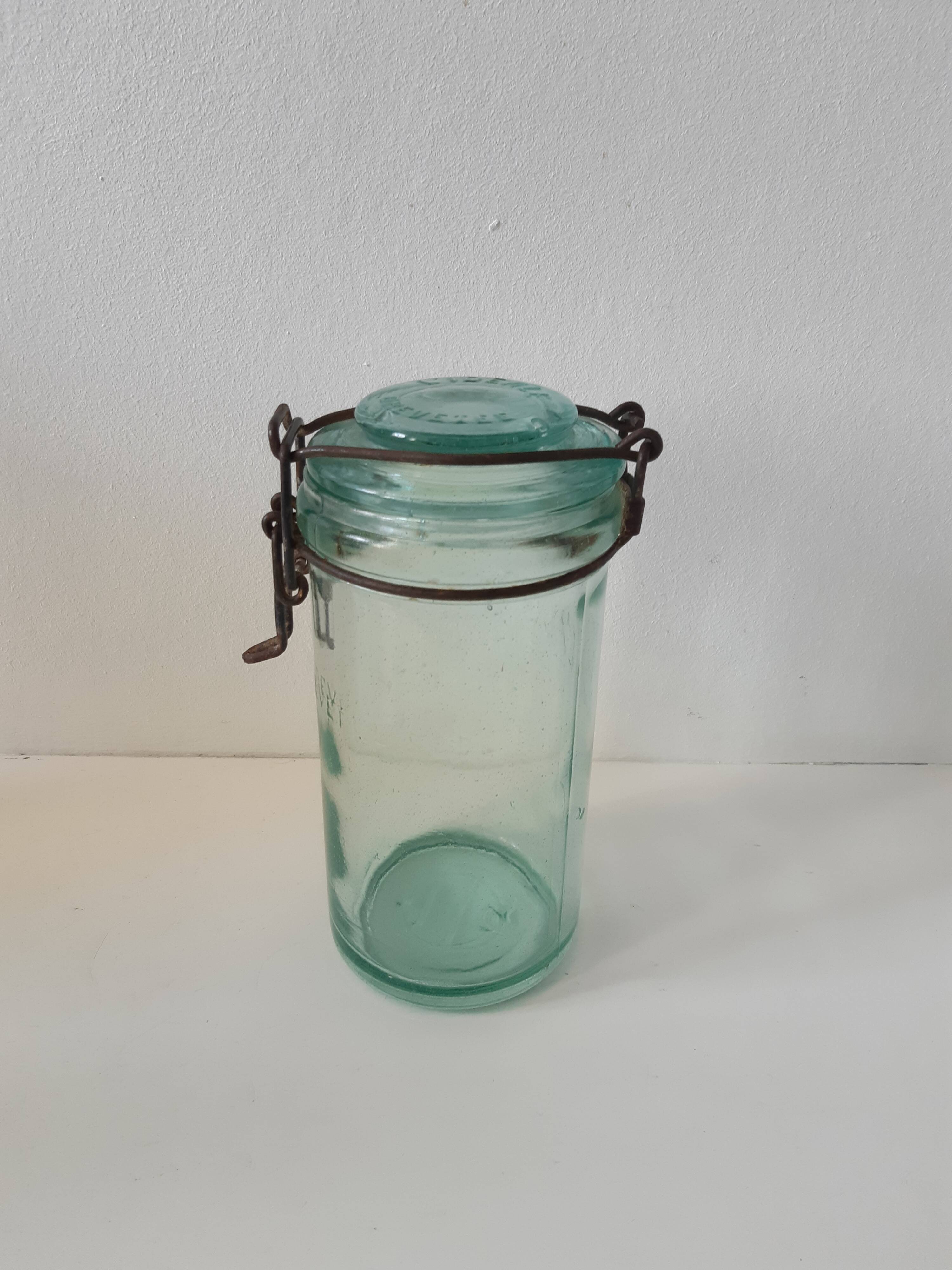 Pot en verre l'idéale vintage