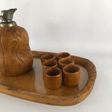 Aldo Tura carafe, tray and glasses set for Macabo  50