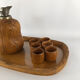 Aldo Tura carafe, tray and glasses set for Macabo  50