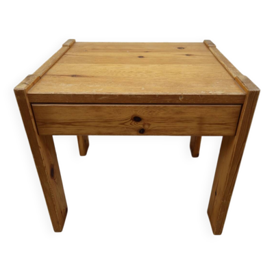 Table de nuit chevet maison Regain en pin vintage