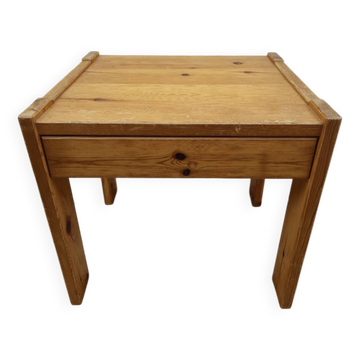 Table de nuit chevet maison Regain en pin vintage