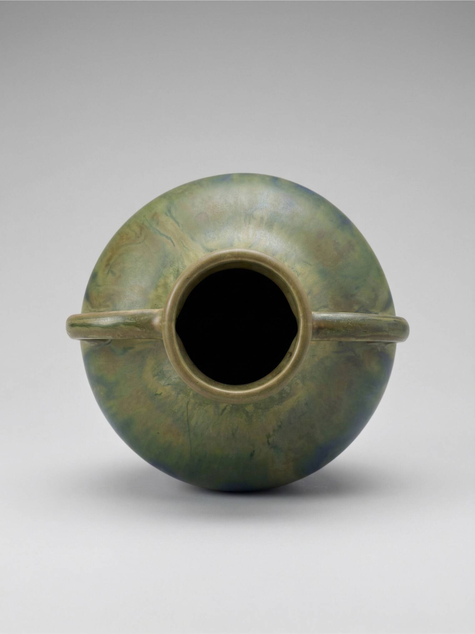 Art ceramic vase signed G. Méténier, France, circa 1960–1970.