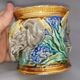 Old tobacco pot / pencils, flower vase elephant onnaing earthenware slip