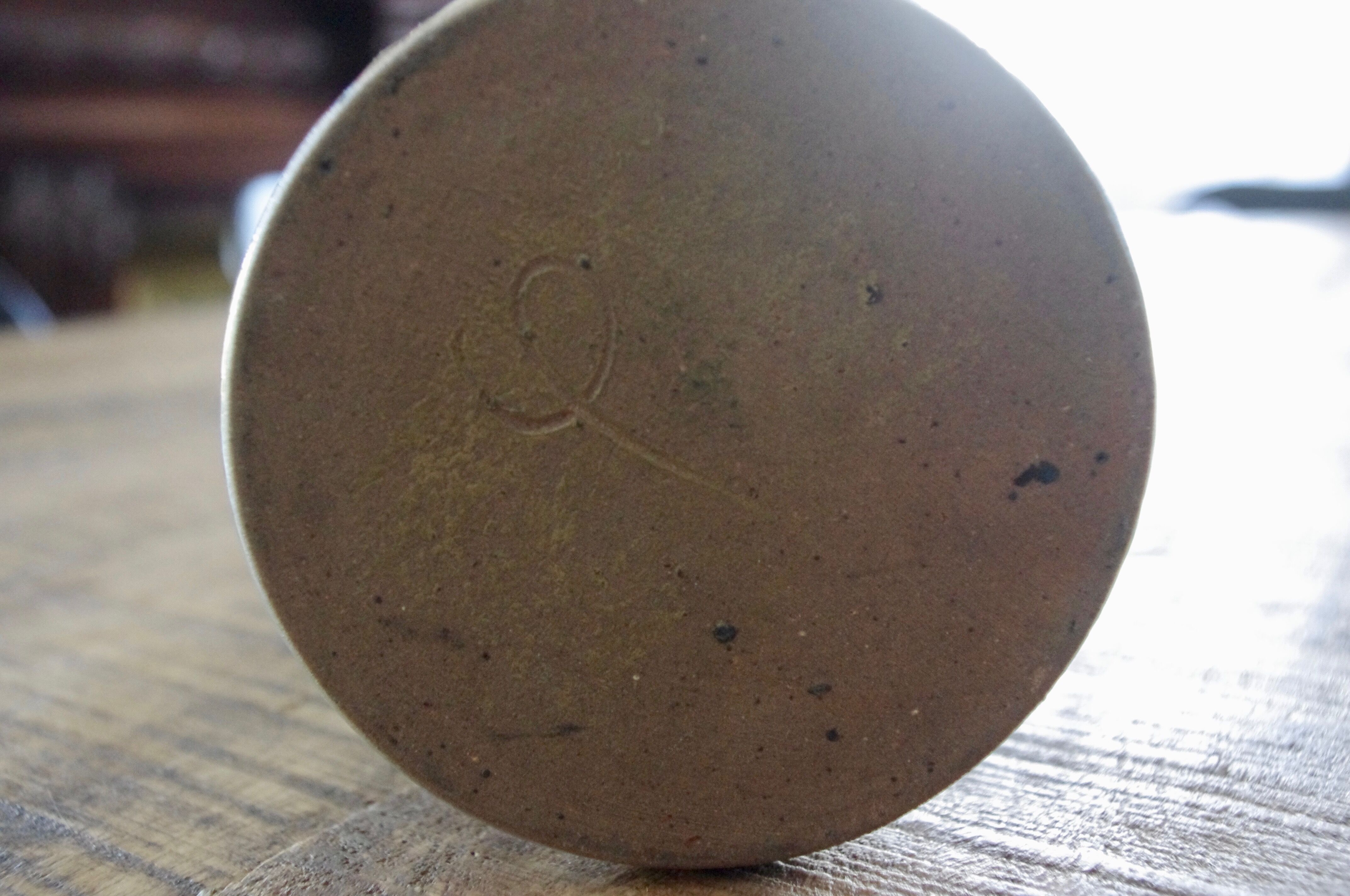 High glazed sandstone vase