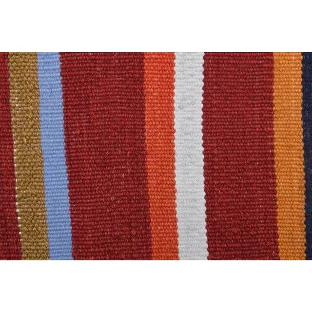 1970s Turkish Hand-Knotted Wool Cotton Red Kilim Runner Rug  62x183