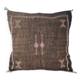 Moroccan brown bohemian cushion