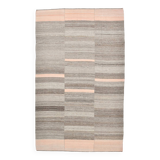 6x10 Salmon & Brown Contemporary Vintage Kilim Rug, 188x304Cm SK 33353