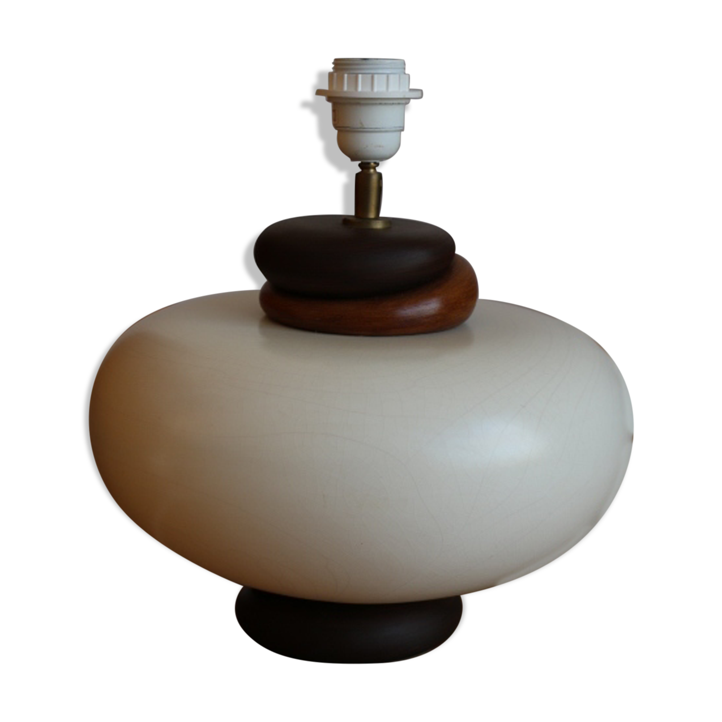 Kostka ceramic and wood lamp foot 400mm