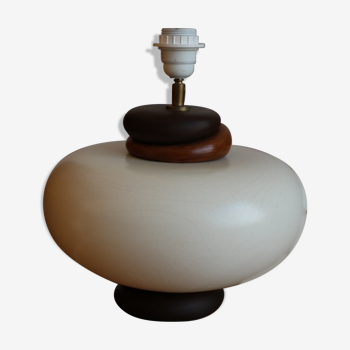 Kostka ceramic and wood lamp foot 400mm